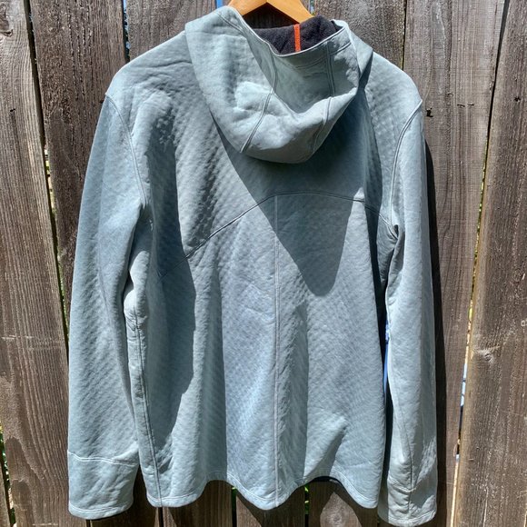 SAUCONY GRAY AEROSPACER FLEECE RUNNERS HOODY XL - Picture 4 of 6